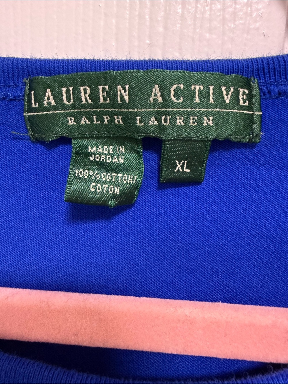 Lauren Ralph Lauren Active Logo Shirt Women's XL Blue Long Sleeve Top Crest - Picture 4 of 8